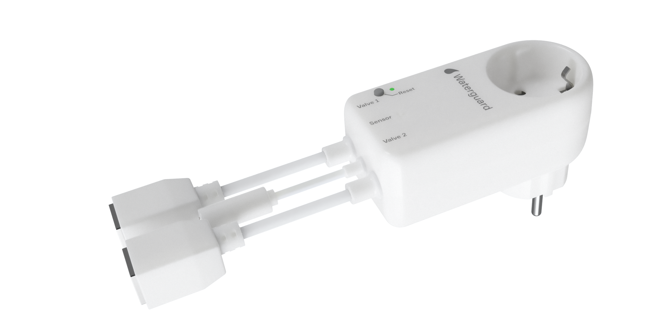 Ny Waterguard+ Adapter med gjennomgangsstikk og tre tilkoblingskabler